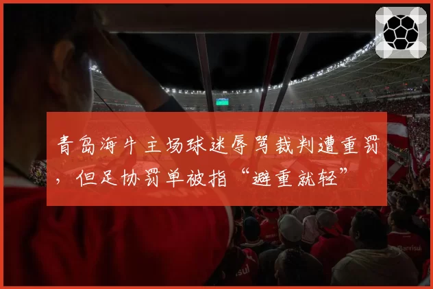 青岛海牛主场球迷辱骂裁判遭重罚，但足协罚单被指“避重就轻”